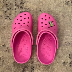 hot pink crocs! (including free jibbit)